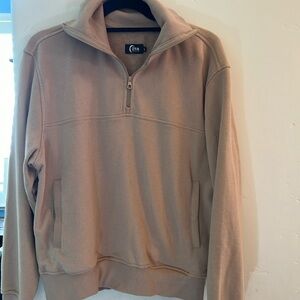 Zyia camel 1/4 zip sweatshirt